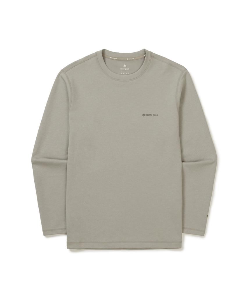 SNOWPEAK APPAREL Delta Peak Quick-Dry Long Sleeve T-Shirt (S25Fmttl22) Fog Gray