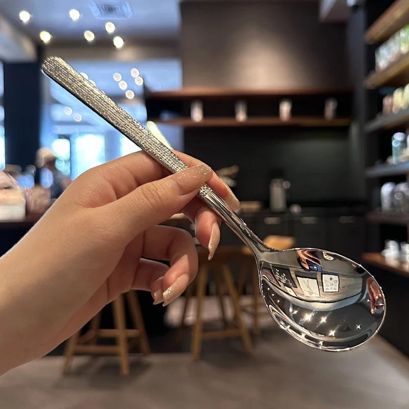 316 stainless steel thickened spoon creative 21.2cm hotel hot pot spoon soup spoon essential tool for home kitchen
