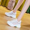 Тренд осень новая сетка обувь внутренняя высота увеличение повседневная дышащая сетка обувь женская универсальная белая обувь
