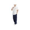 Adidas Originals Trefoil Solid Color Elastic Waist Straight-Leg Sweatpants Unisex Bottoms Indigo IK9153