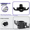 Compact Trailer Chain Storage Tow High-Strength Aluminum Metal Rust-Proof Safety Organizer for Heavy-duty Plugs Holder RV Hitch Neatly Stores