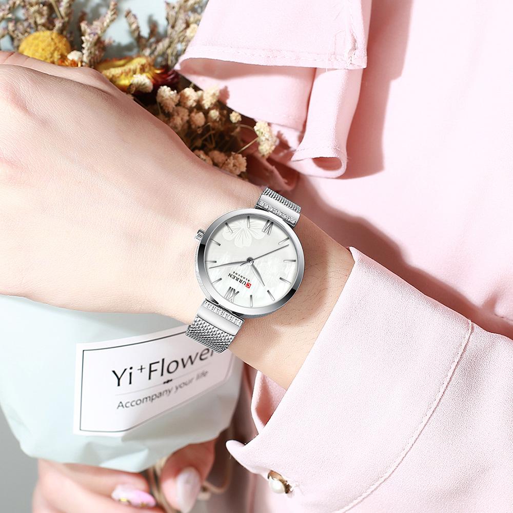 New CURREN Women Watch Waterproof Silver Ladies Wristwatch Top Brand Female Wrist Watches Girl Clock Relogio Feminin