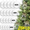 1/20PCS Transparent Fillable Christmas Balls DIY Xmas Tree Hanging Pendants Plastic Hollow Ball New Year Party Ornament Gift Box