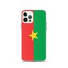Coque iPhone - Drapeau Burkina Faso - iPhone 12 Pro - Souple - Multicolore - Verticale