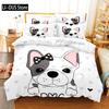 Комплект постельного белья Сибирский хаски Комплект с пододеяльником 3D постельное белье Цифровая печать Комплект постельного белья размера Queen Модный дизайн