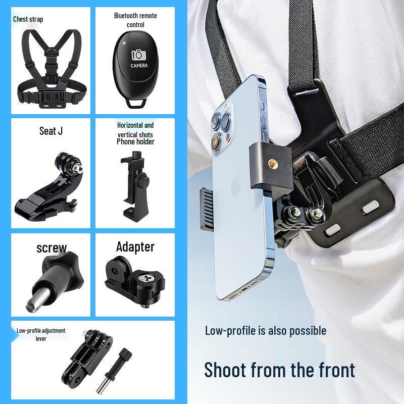Chest Phone Holder: First-Person View Wearable for Douyin and Live Streaming