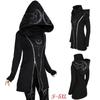 5XL Gothic Punk Women Print Long Sleeve Hoodies Sweatshirts Casual Zipper Jacket Hooded Tops Female Autumn Winter Black Hoodies