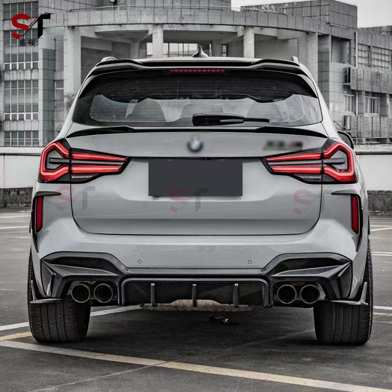 2022 BMW X3M F97 Комплект диффузора-губы заднего бампера из углеродного волокна