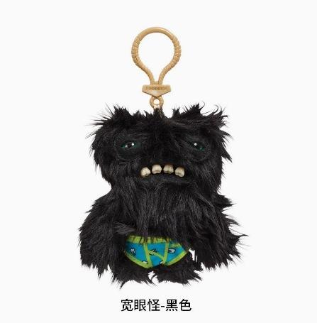 Ugly Cute Big Tooth Monster Plush Doll Pendant Funny Quirky Keychain Toy Soft Stuffed Animal Bag Charm Gift