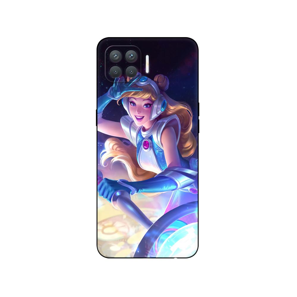 Силиконовый чехол для телефона Oppo Reno4 Lite, чехол для Oppo F17 Pro, задняя крышка Reno 4 lite, 6,43 дюйма, черный чехол из ТПУ, розовый аниме, космический автомобиль