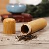 Tubes Round With Lid Handmade Bamboo Bottle Storage Box Tea Canister Organizer Container