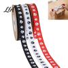 Pet Themed Party Decoration 0.4" X 9.8 Yards Paw Print Ribbed Ribbon, Decorative Fabric Ribbon for Cute Animal Crafting Gift Wrapping and DIY