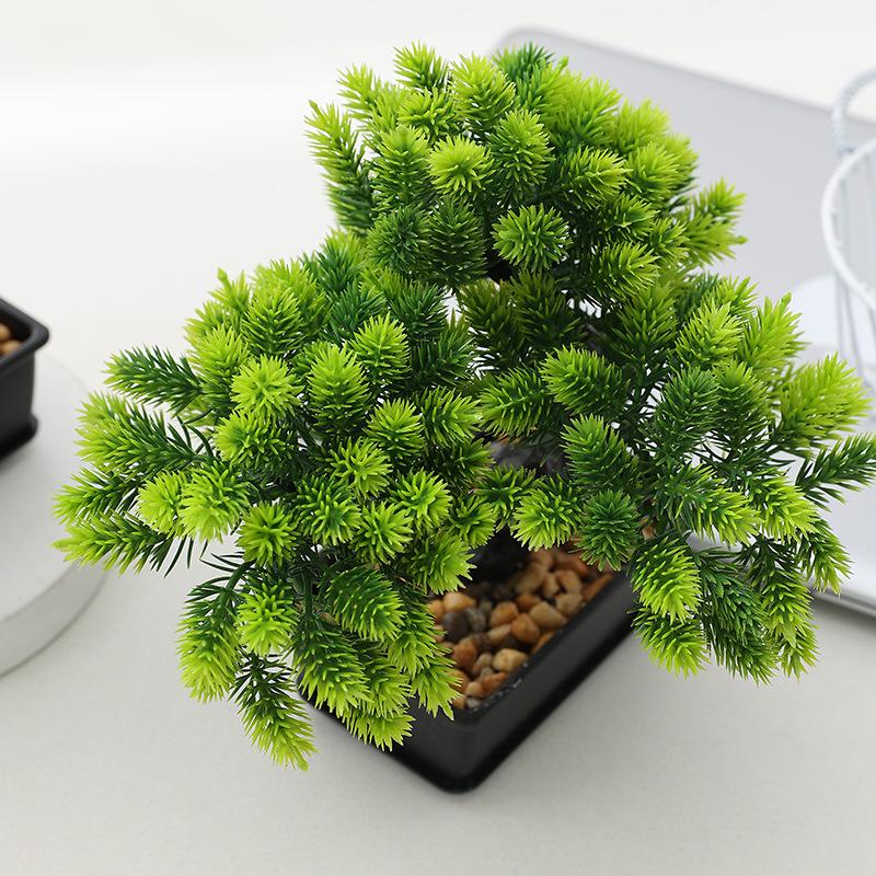 Artificial Potted Green Plants for Home Decor - Plastic Flowers for Living Room, Dining Table, Hotel, and Mall