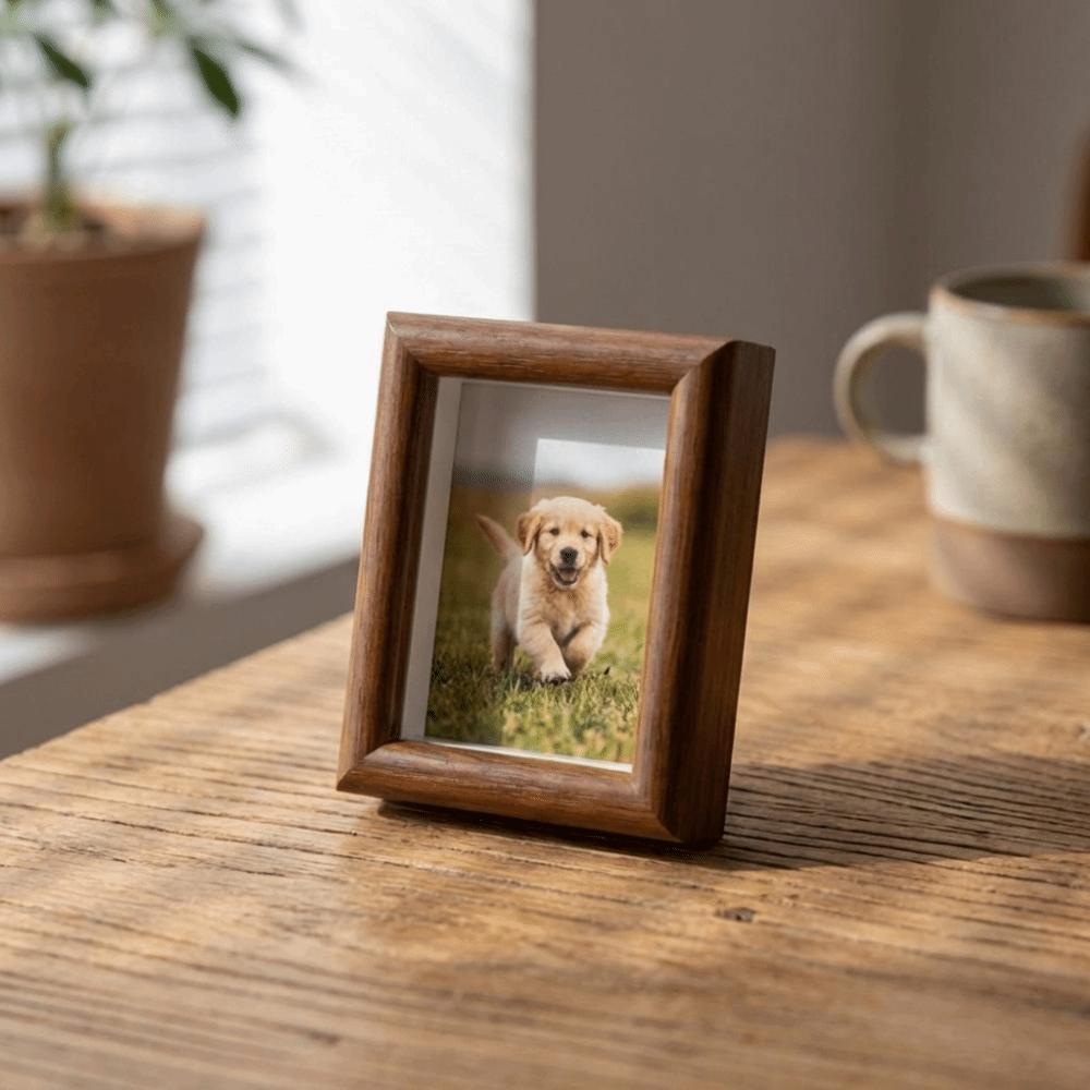 2PCS Mini Antique Picture Frames Rustic Photo Storage Frame Small Frame Desktop Photo Frame Bedroom