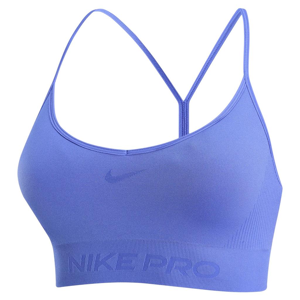 Nike Женский спортивный бюстгальтер с легкой поддержкой и вставками Pro Seamless IB9844-570