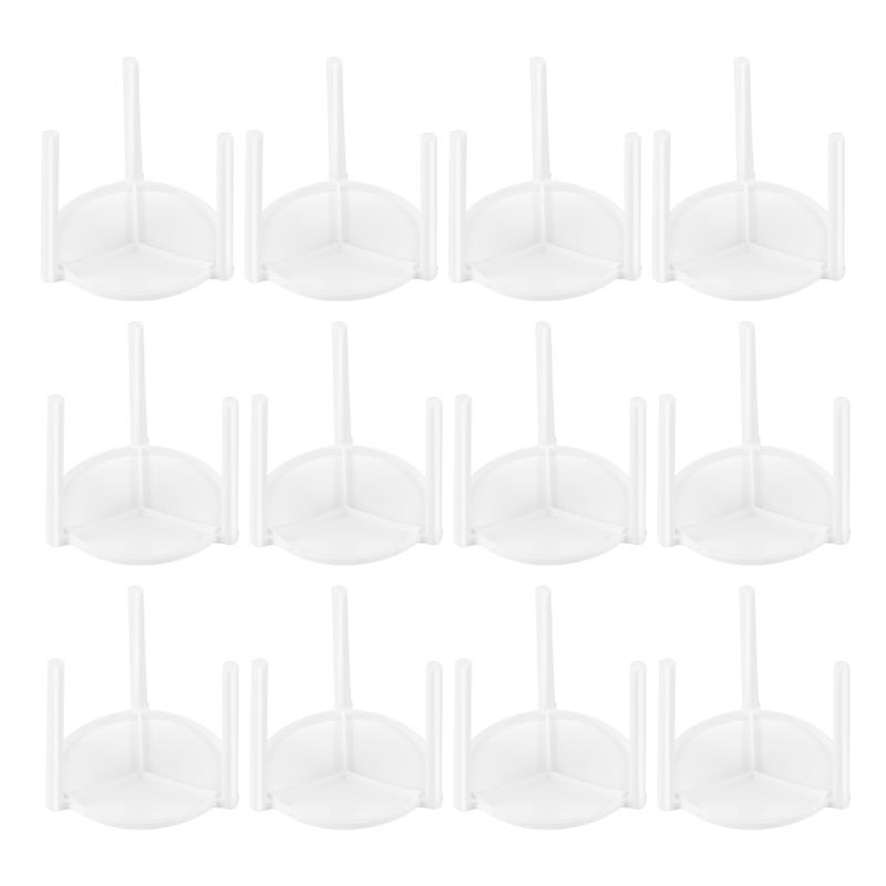 100pcs Pizza Saver Stand Pizza Packing Box Support Shelf Stackable Plastic Support Tripod For Cheese Pizza Pies Box Topping 1