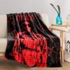 Rosalía Red Grunge Art Blanket for All Seasons Blanket Lunch Break Throw Gift