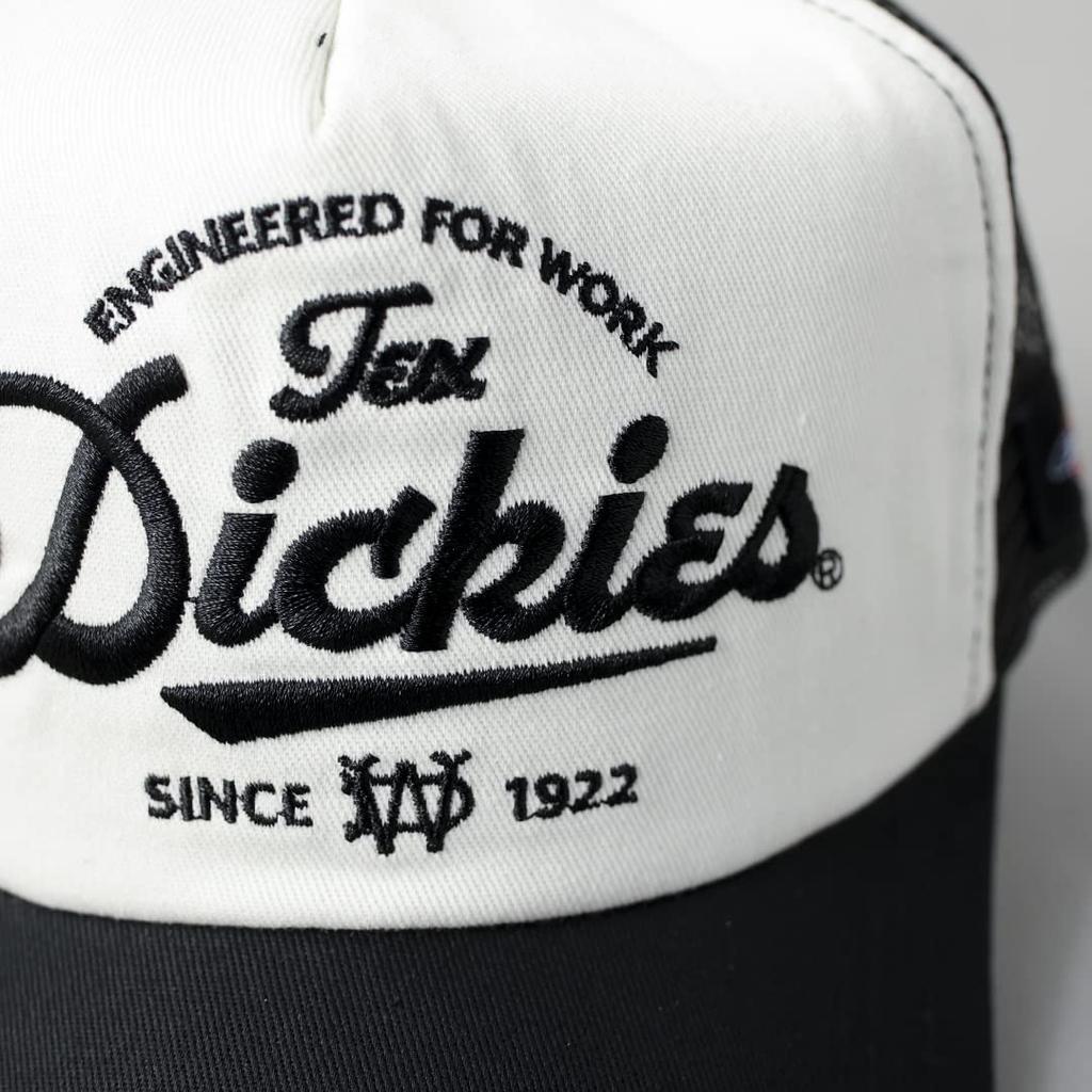 Сетчатая кепка Dickies с оригинальным логотипом, унисекс, белая, одного размера