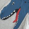 Korean-style children's clothing: New summer range – dinosaur-print short-sleeved T-shirt for boys