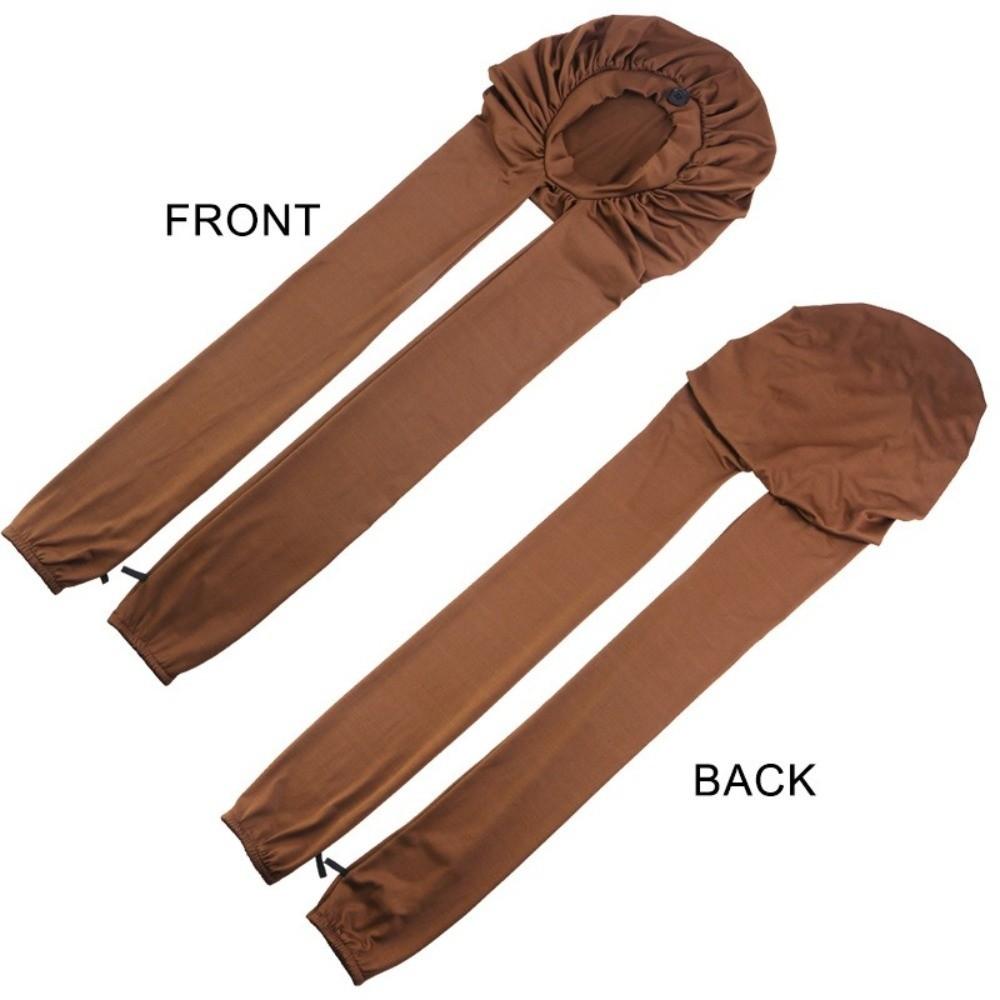 Adjustable Drawstring Sleep Hair Cap Silky Satin Night Cap Long Hair