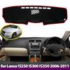 Anti-Slip Mat Dashboard Cover Carpet Sunshade Dashmat Accessories for Lexus IS250 IS300 IS350 2006 2007 2008 2009 2010 2011