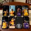 Чехол для телефона K-Kobe Bryant Черный Силиконовый Мягкий Для Samsung Galaxy A73,A72,A71,A70,A53,A52,A51