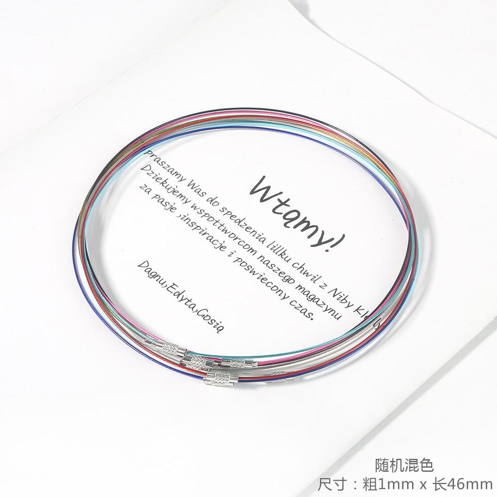 10pcs/pack Wire Collar Handmade DIY Necklace Lanyard Bracelet Ring Accessories