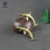 Морские животные Фигурки акул Миниатюры Ретро Латунь Офисный стол Поделки Украшения Подарки Украшения для дома Аксессуары для гостиной