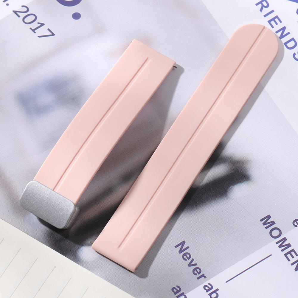 18 мм 20 мм 22 мм Складная пряжка Силиконовый ремешок для ремешка Rolex Универсальный мягкий резиновый ремешок Быстросъемный сменный браслет