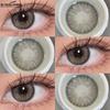 Eyeshare 1 пара цветных контактных линз для глаз Синие глазные линзы Коричневые натуральные контактные линзы Серые зрачки Линзы на год