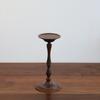 Dining Table Atmosphere Candlestick Black Walnut Wooden Candlestick French Medieval Hand-turned Candlestick Ornaments