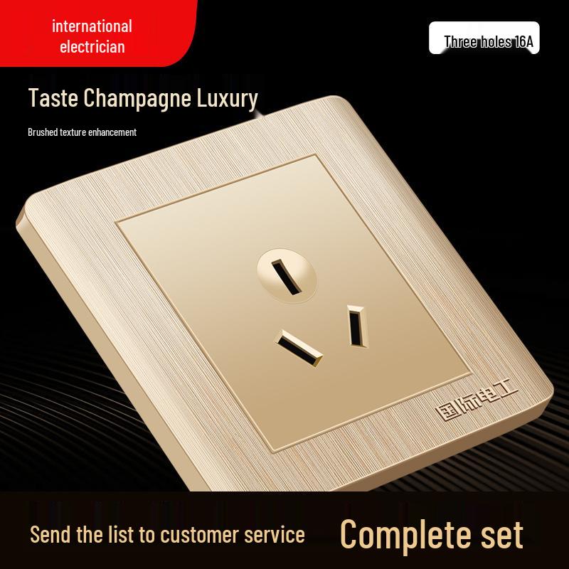 Встраиваемая настенная панель выключателя и розетки типа 86 с USB и многоконтактными силовыми розетками