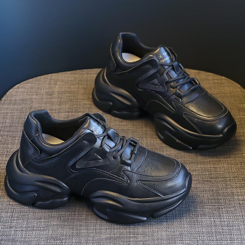 Thick-soled Women's Tide Spring New Muffin Shoes Women's Height-increasing Sports Little White Shoes Women