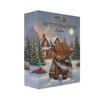 Highland Cow Advent Calendar Folded 24-Day Christmas Countdown Calendar Highland Cow Decorations for Home Farmhouse Decoration Kids Holiday Gift