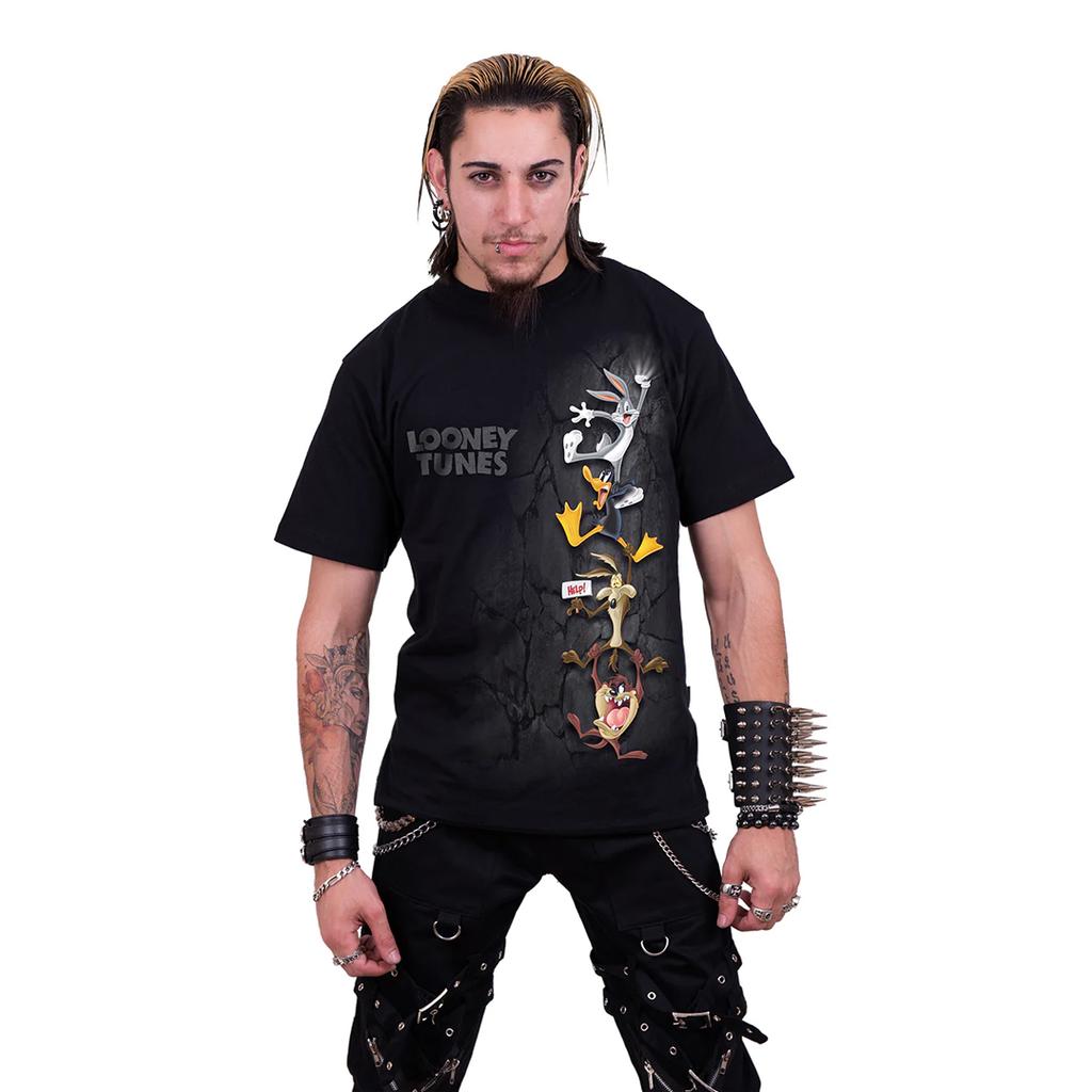 Spiral Direct Unisex Adult Hanging Tunes Looney Tunes Short-Sleeved T-Shirt