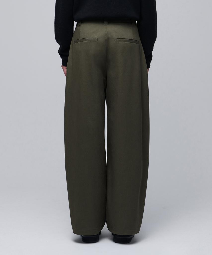 MUSINSA STANDARD Curved Wide Chino Pants [Khaki]
