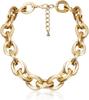 Chunky Choker Necklace Gold Cuban Link Chain Double O Link Necklaces Punk Hip-hop Jewelry for Women