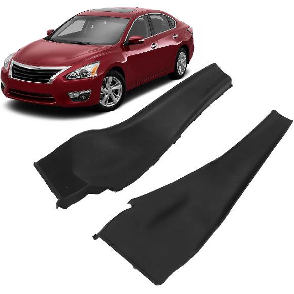 1Pair Front Cowl Extension Trim Cover Black Left Right Wiper Corner Cover Panel for Altima Sedan