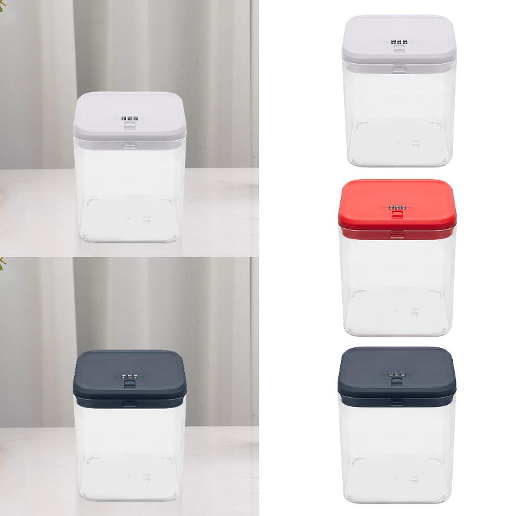 Lockable Storage Box Phone Lockable Box Compact Transparent Phone Locker Locking