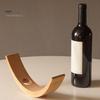 Бамбуковая винная полка, утолщенная, легко моется, креативный полукруглый/прямой дизайн, элегантный балансирующий держатель для вина