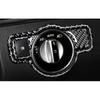 For Benz GLE GLS 2016-2019 Real Carbon Fiber Headlight Control Button Ring Trim
