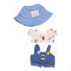 Doll Clothes for 15cm Plush Dress Up with Hat DIY Fashion Clothing Style A