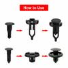 For Toyota Lexus 100 Pcs Panel Bumper Fender Push Rivets Fastener Clips Plastic