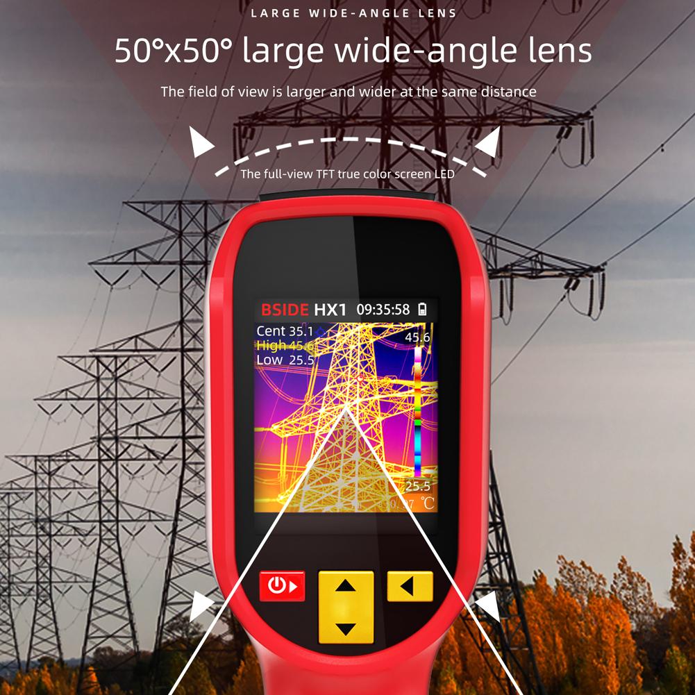 Портативный тепловизор от 20 до 550 градусов по Цельсию Малая тепловизионная камера Поддержка Максимум Минимум Центр