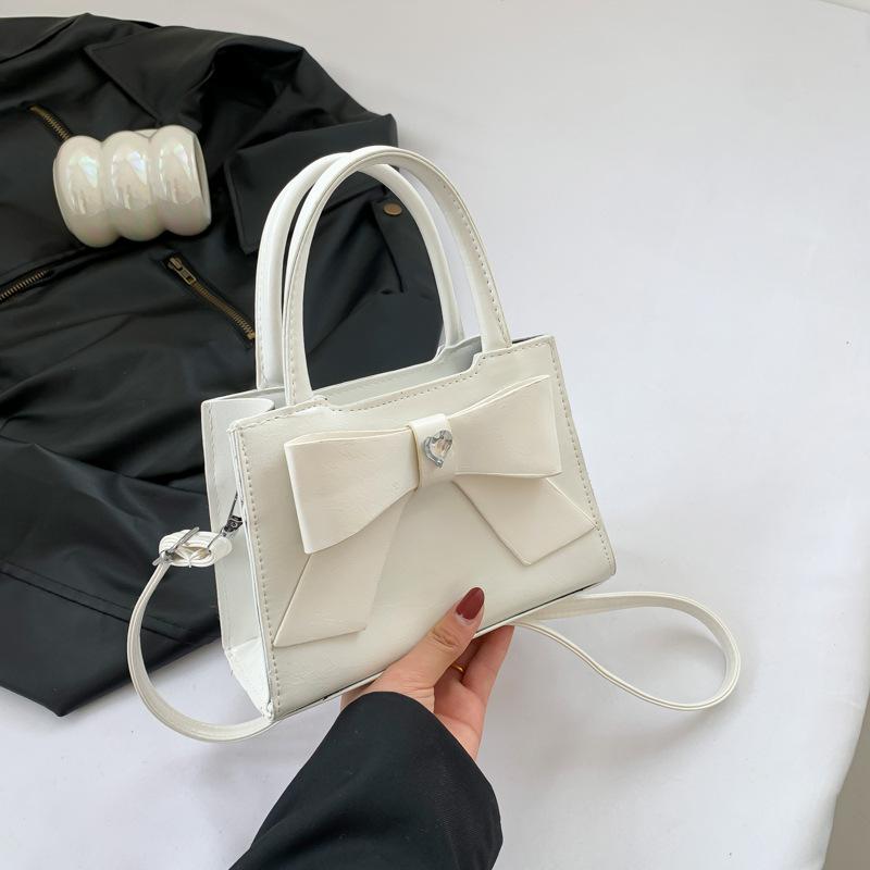 Модная сумка с бантом, весенняя новая высокоточная сумка через плечо на одно плечо, маленькая квадратная сумка корейской версии