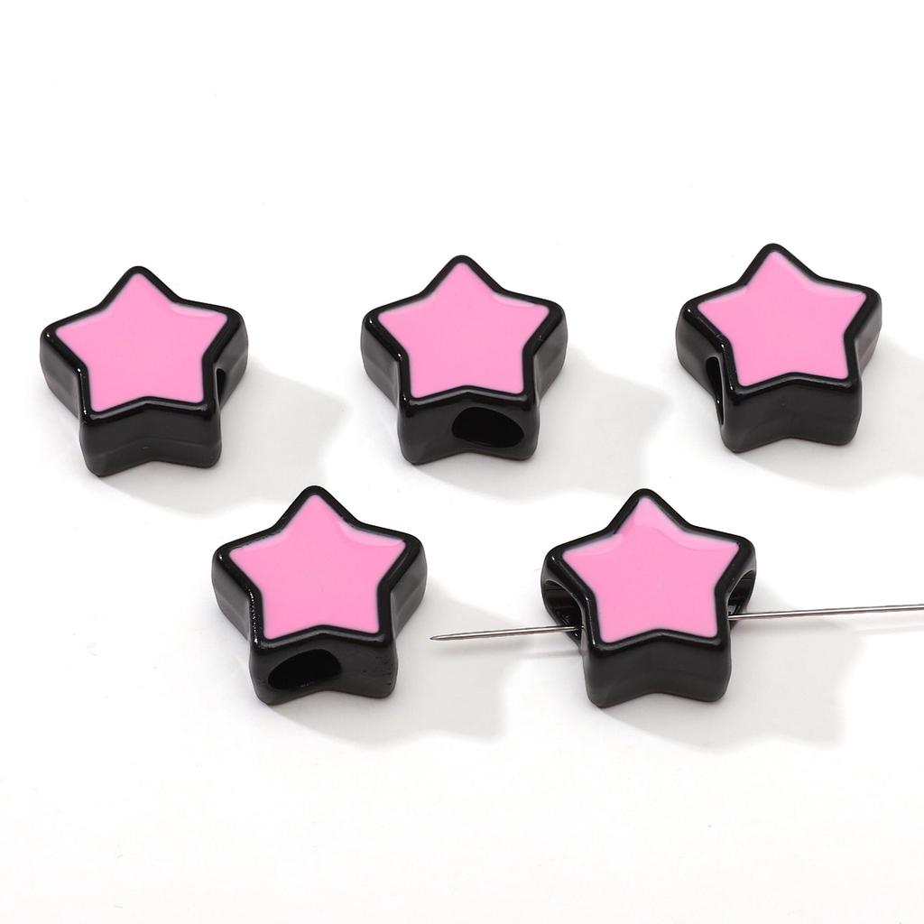 2 шт. Акриловые бусины-пентаграммы для изготовления своими руками ожерелья, браслета, серег, ювелирных изделий, аксессуары для рукоделия