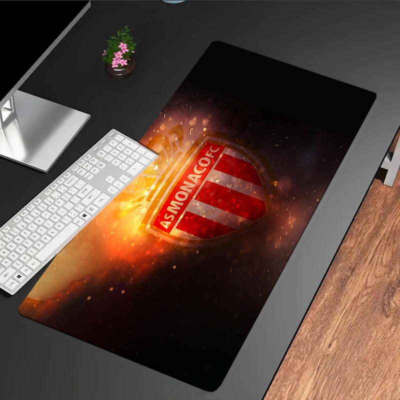 As Monaco Fc Crest Mouse pad Mouse pad, Gaming Mouse Pad, keyboard pad, Desk Decor for computer notebook Fan Gift Birthday Gift