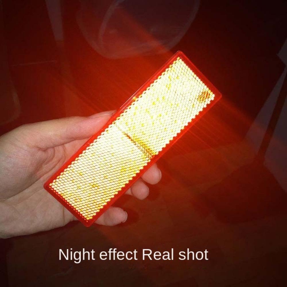 10 шт. Пластиковые отражатели для автомобилей, наклейки с предупреждением, клейкие наклейки с предупреждением о безопасности для грузовиков и прицепов