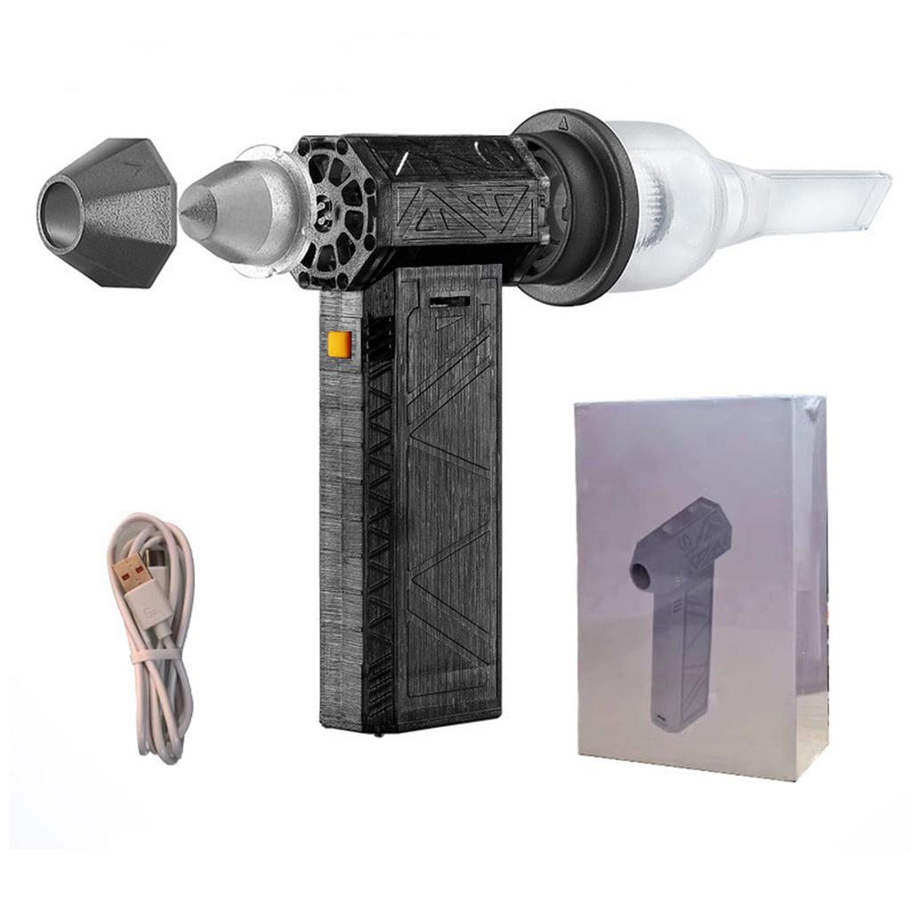 Violent Turbo Fan Hair Dryer Dust Removal Snow Blowing 130,000 Rpm Brushless Black 6000 mAh