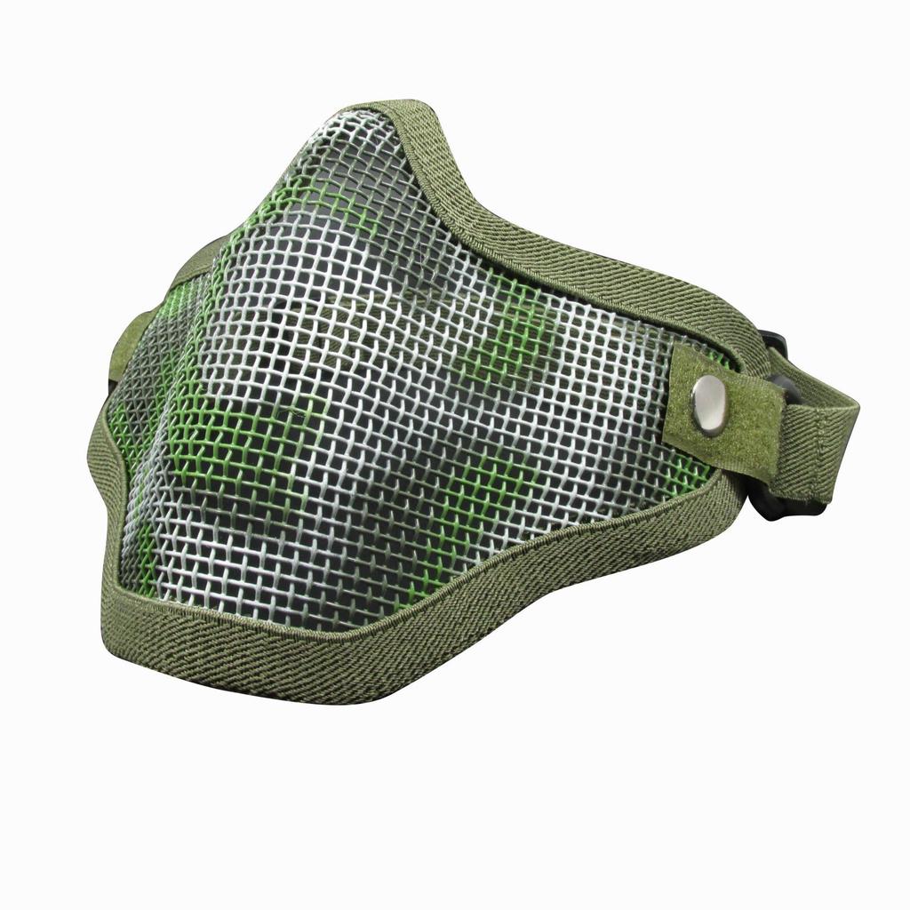 Тактическая маска V1 Skull на поллица из стальной сетки для защиты на открытом воздухе и стрельбы